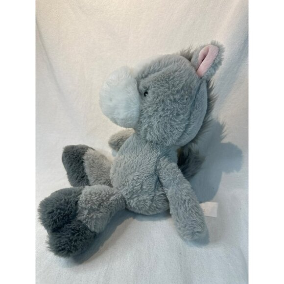 Animal Adventure Plush Gray Donkey Stuffed Animal Toy 12” Soft Floppy 2020 - Picture 3 of 6